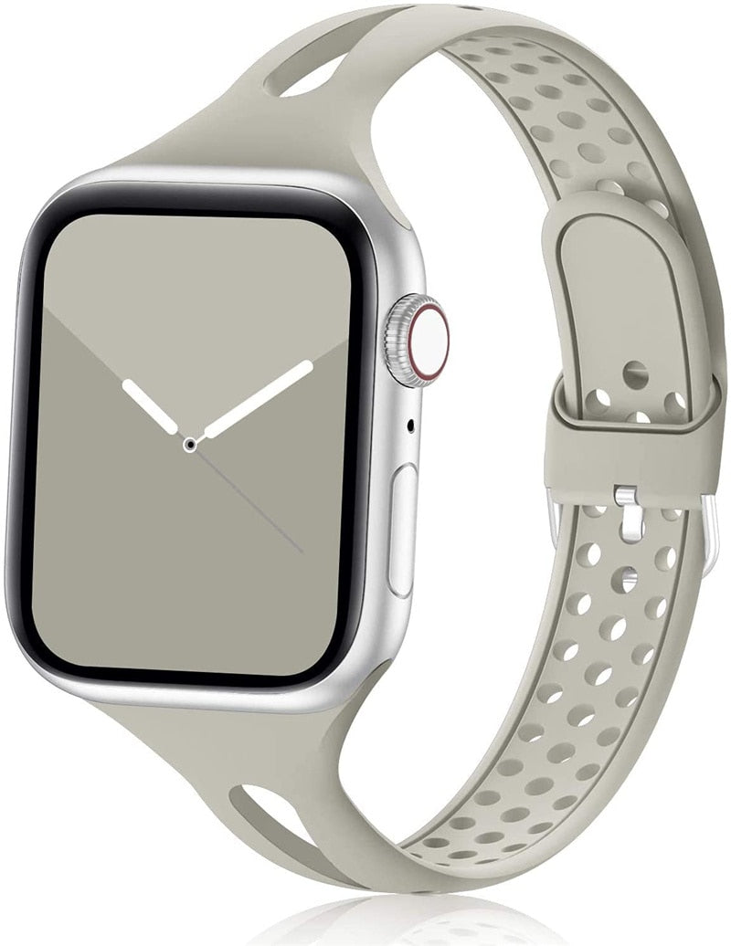 Slim Silicone Sport Strap for Apple Watch - Premium Apple Watch Accessories from Dressmycell.com - Just $15.00! Shop now at Dressmycell.com Slim Silicone Sport Strap for Apple Watch - Premium Apple Watch Accessories from Dressmycell.com - Just $15.00! Shop now at Dressmycell.com